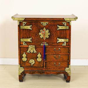 이조본고가구 옆서랍머릿장 전통 원목 수납장 협탁