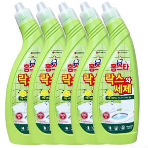 엘지생활건강 홈스타 락스와 세제 허벌시트러스 750ml 5개