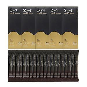 씨드비 물염색 시즌2 프리미엄 새치 커버 염색약 다크 브라운 20회분