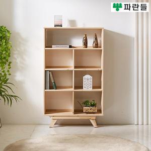 파란들가구 800 삼나무원목 4단책장 원목책장 수납장식장