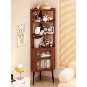 코너장 코너수납장  틈새 삼각 원목 벽선반장