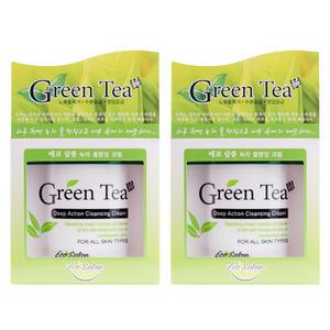 에코살롱 녹차 클렌징 크림 크린싱 대용량 450ml 2개