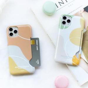 플랜씨 M-PEAK 추상 일러스트 유광 카드슬림핏