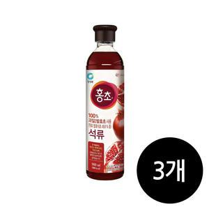 청정원 홍초 석류 900ml x 3개