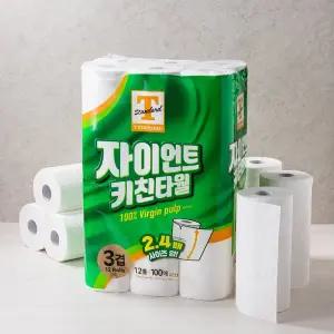 T STANDARD 자이언트 키친타월 100매*12롤