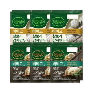 비비고 찰보리 감자만두 400g 2개입 x3개+청양고기만두 400g 2개입 x3개