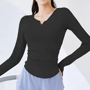 스판 여성 데일리 운동복 티셔츠 클래식 요가복 상의-WFH3ME1