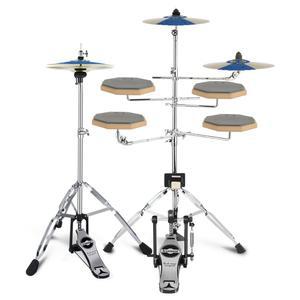 드럼 연습패드세트 초보용 페달 스틱 기초연습 주황색 패드세트 오렌지 연습용 입문