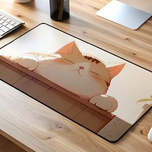 고품질 800x400 냥이 캐릭터 애니 굿즈 방수 마우스패드 마우스장패드 판촉물 기업 회사 인쇄 (WFHTXTB)