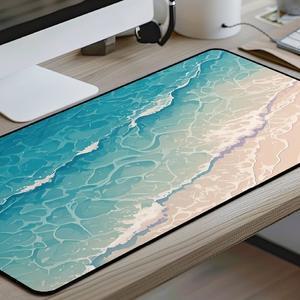 고품질 800x400 방수 마우스 장패드 패드 파도 여름 휴가 마우스장패드 판촉물 기업 회사 인쇄 (WFHTUDH)