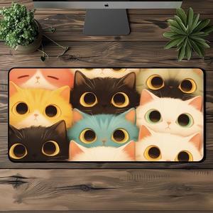 고품질 800x400 국내제조 고양이 마우스 키보드 롤 패드 마우스장패드 판촉물 기업 회사 인쇄 (WFHTU5Y)