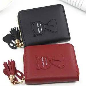 여자 대 학생 교통 카드 명함 동전 지갑 지퍼 케이스-WF48FF3