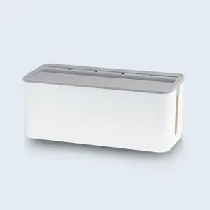 파워존 멀티탭 정리함 케이블박스 중형 그레이/화이트 (WFHN4OW)