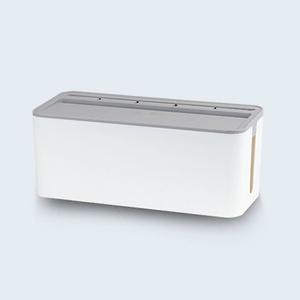 파워존 멀티탭 정리함 케이블박스 중형 그레이/화이트 (WFHN4OW)