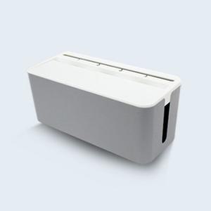 파워존 멀티탭 정리함 케이블박스 중형 화이트/그레이 (WFHN4OX)