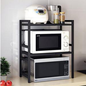 전자레인지 수납 2단 선반 너비 조절 주방 거실 베란다 2color