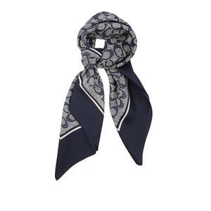 코치 텍스쳐드 시그니처 프린트 실크 스카프 C2755 MIDNIGHT NAVY