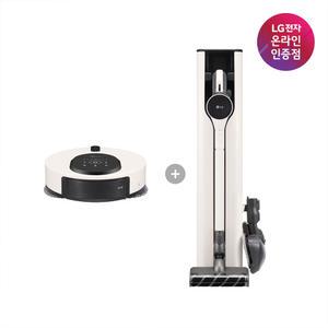 LG 공식판매점 코드제로 오브제컬렉션 A7 올인원타워 무선청소기 + M9 물걸레 로봇청소기 세트 A727WA-M