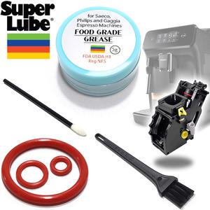 필립스 커피머신 풀세트 실리콘 오링 3종 구리스 청소브러쉬 붓 라떼고 정품 호환 교체 EP1200 2200 3200 세코 가찌아