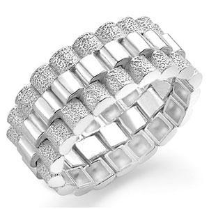 시계줄 반지 패션 커플링 우정링 남자 여자 실버반지 은 순은 기념일 선물 아빠선물 신랑 골드앤실버/1139