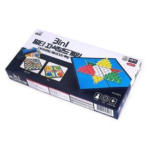(학습교재)애들랜드 3in1 멀티자석보드게임 /다이아몬드&뱀사다리&루도 3 in 1