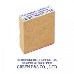 주문제작 사각명판 나무고무인 60x10mm