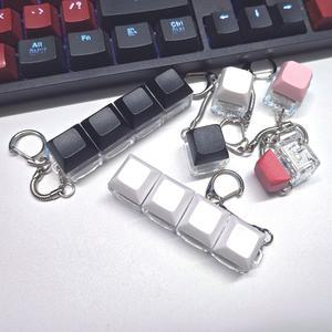 키보드 키캡 키링 1구 4구 기계식 청축 키홀더 딸깍이 가방키링 열쇠고리 굿즈