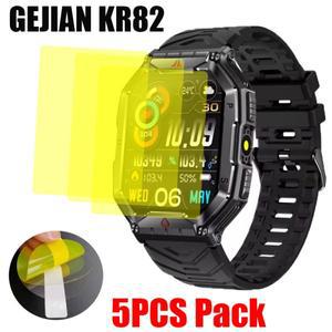 GEJIAN KR82 스마트 워치 스크린 보호대 커버, HD TPU 필름, 5 개