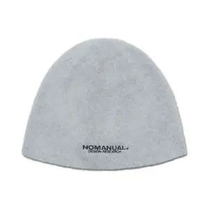 [정품] 노매뉴얼 모자 볼캡 버킷햇 NOMANUAL NM HAIRY BEANIE - LIGHT GRAY