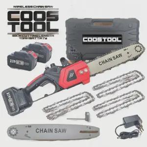 코스툴 30cm 충전식 무선 전기톱 체인톱 무선