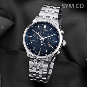 시티즌 AT2140-55L 에코드라이브 크로노그래피 재팬메이드 클래식 정장 남자 메탈 시계 c