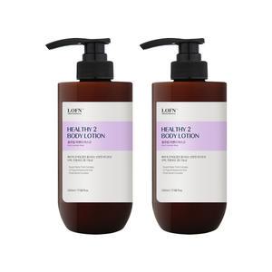 [유통기한25.11.17까지]로픈 헬시2 바디로션 플로럴 라벤더 머스크향 520ml 2개