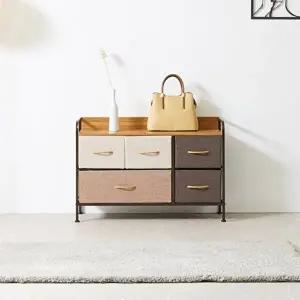 [미아트]미래퍼니처 제리오 2단 5칸 패브릭 수납장