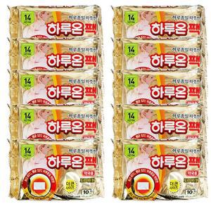 하루온팩 100매/국산 붙이는 부착형 파스형 핫팩 찜질팩 온찜질팩 일회용 김병장핫팩 슈퍼핫팩
