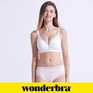 [Wonderbra]  와이어프리 브라팬티 2종세트 화이트 WBW4N17_T