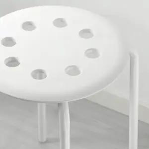 이케아 마리우스 인테리어 스틸 회전 원형스툴 간이의자 화장대보조의자