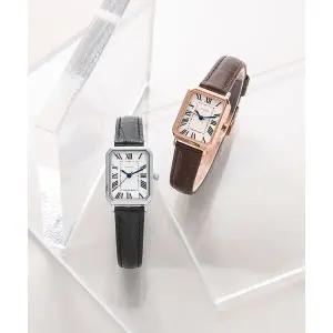LLOYD 스퀘어 클래식 시그니처 여성 가죽 시계 2종 택 1 LL2G20410X 123736