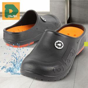 작업슬리퍼 카페 남 서빙 병원 방수 미끄럼 실내 슬리퍼 가벼운 공용 여 실외 농사 주방화 신발 식당 청소