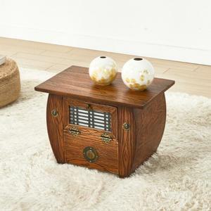 이조공예 인테리어소품 편백부엉이전화대 협탁 고가구