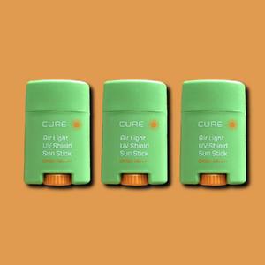 [기타] 김정문알로에 큐어 에어라이트 유브이 쉴드 선스틱 20g 3개