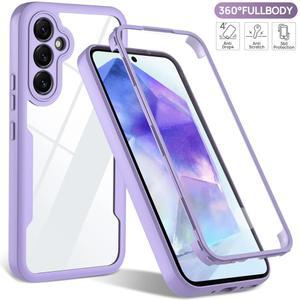 360 풀 커버 스크린 보호 케이스 삼성 갤럭시 퀀텀 5 4 버디 3 A55 5G A35 A15 A54 A14 Jump3 충격 방지 전화 커버