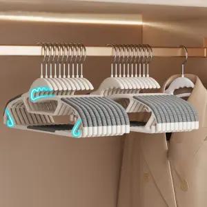 40000KM 오픈토 미끄럼 어깨뿔방지 고리 회전형 옷걸이 10개입