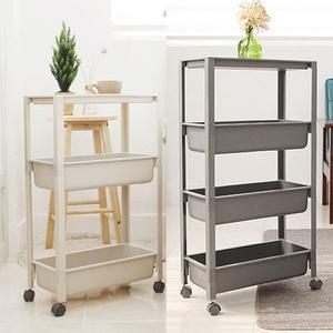 틈새수납장 틈새선반 베이직3단 4단 틈새수납장 틈새선반 욕실수납 세탁실수납장 틈새정리