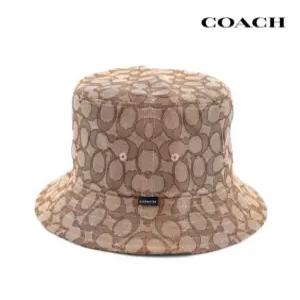 [백화점 AS 가능] 코치 모자 버킷햇 벙거지 오버핏 탄 브라운 CW765KHA
