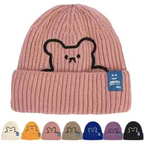 키즈트리 유아 키즈 여아 아동 초등 학생 겨울 방한 털 니트 비니 모자 DM-137
