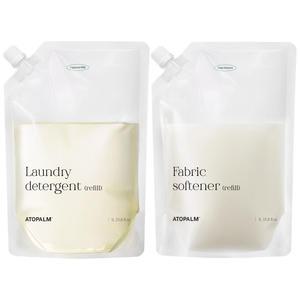 아토팜 세탁세제 1000ml 리필 + 섬유유연제 1000ml 리필 (튤립블라썸)