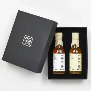 더맑음 선물세트 B 중국산 참기름 들기름각 180ml