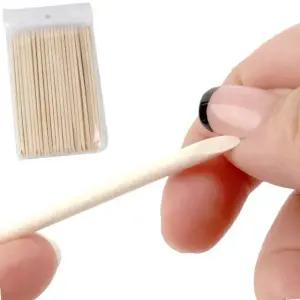 양쪽각기 다른모양 네일나무스틱 네일 우드 스틱 15cm 100개입 (WFJ0XRC)