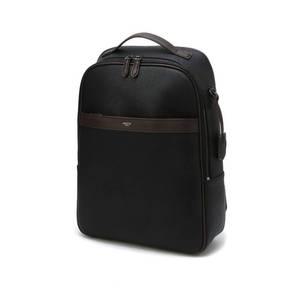 [선물포장]HJBA3E834BK_남성 블랙 컬러배색 가죽 백팩 헤지스 ACC 178494