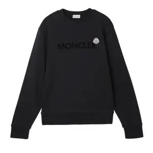 25FW 몽클레어 남성 크루넥 맨투맨 블랙 8G00040 809KR 999